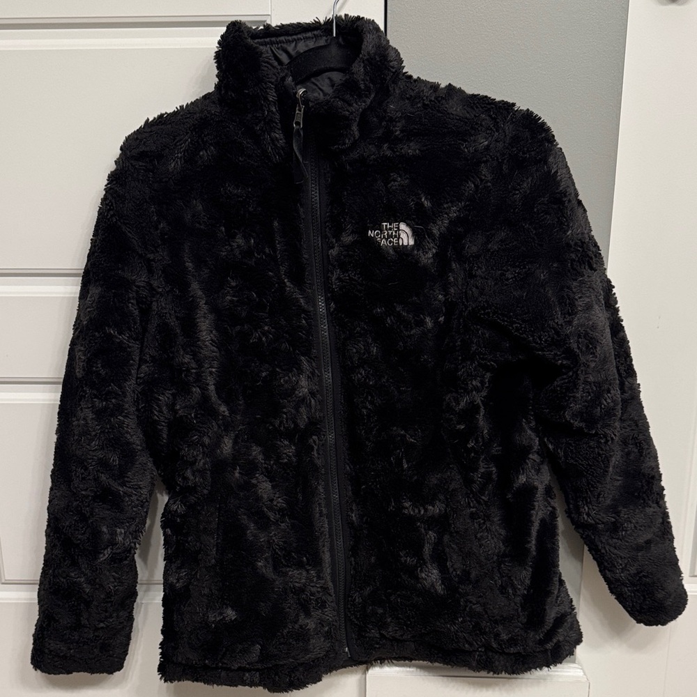 The North Face Girls Black Fuzzy Jacket